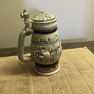 1979 vintage Avon stein mug decanter ceramic lidded classic cars org box